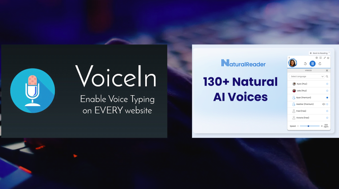 Talk to your browser: The winning duo VoiceIn and NaturalReader